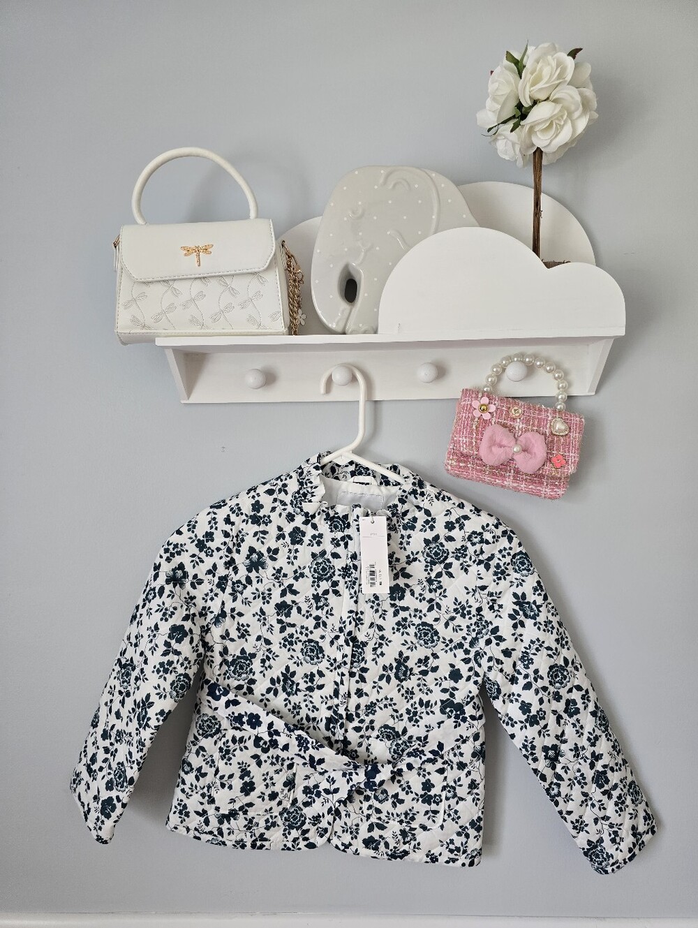 Janie and Jack Floral Quilted Jacket